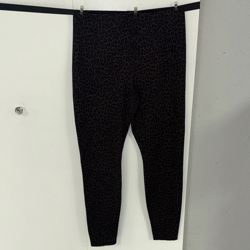 Liverpool Black and Brown Leopard Print Leggings